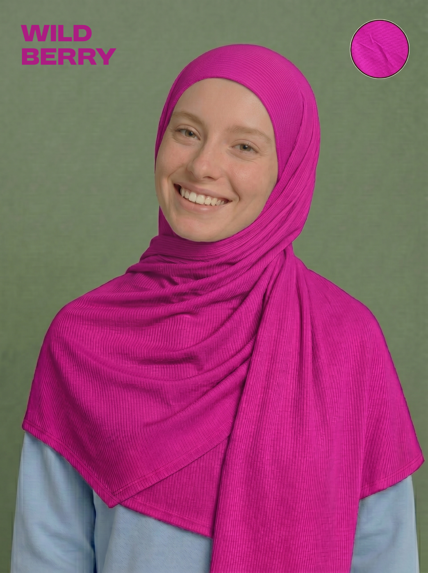 Nura Bamboo Ribbed Jersey Hijab