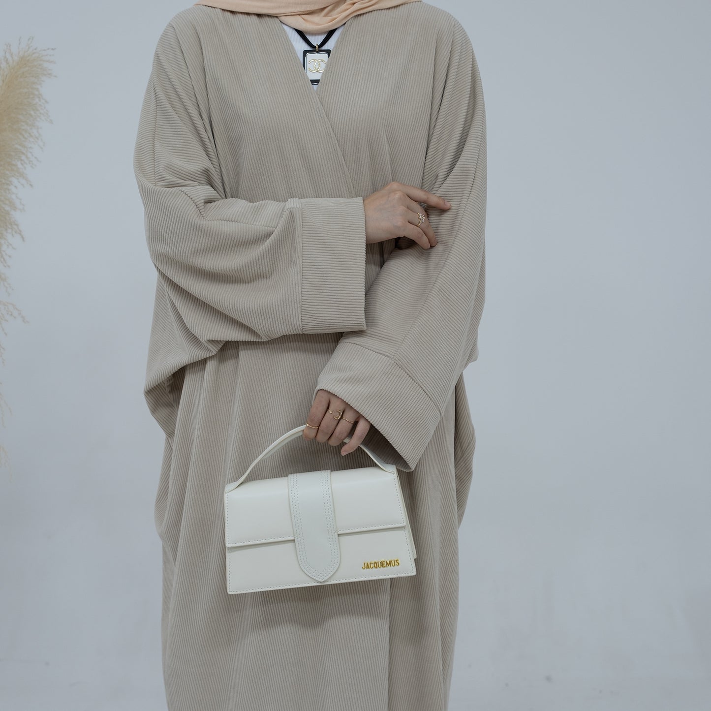 Mira Curduroy Open Abaya