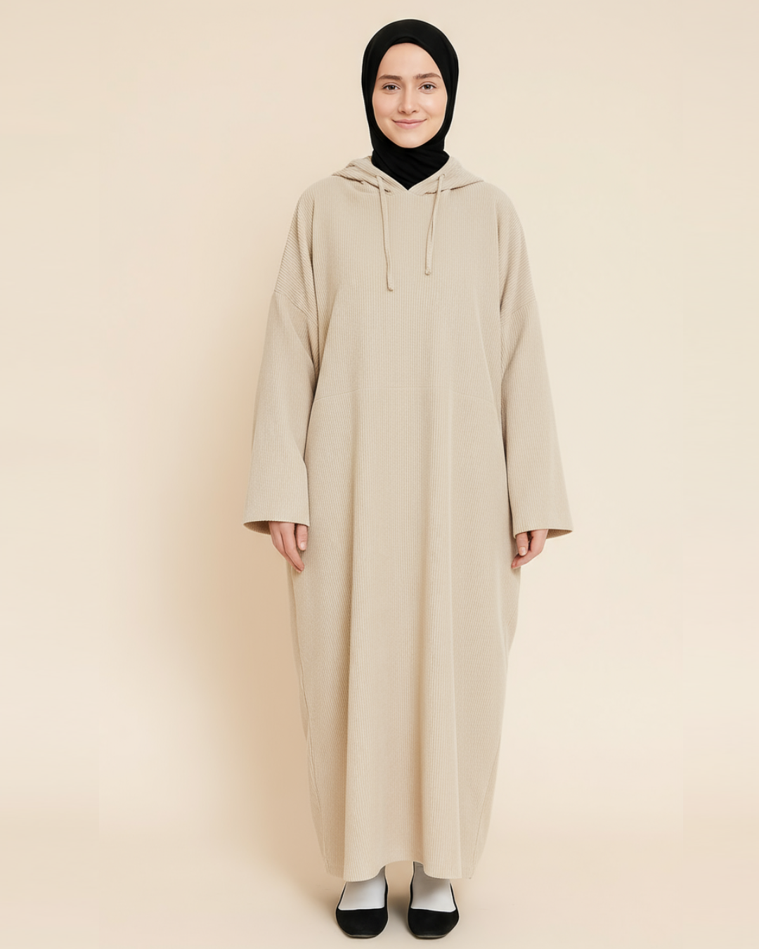 Sukoon Hooded Curduroy Abaya