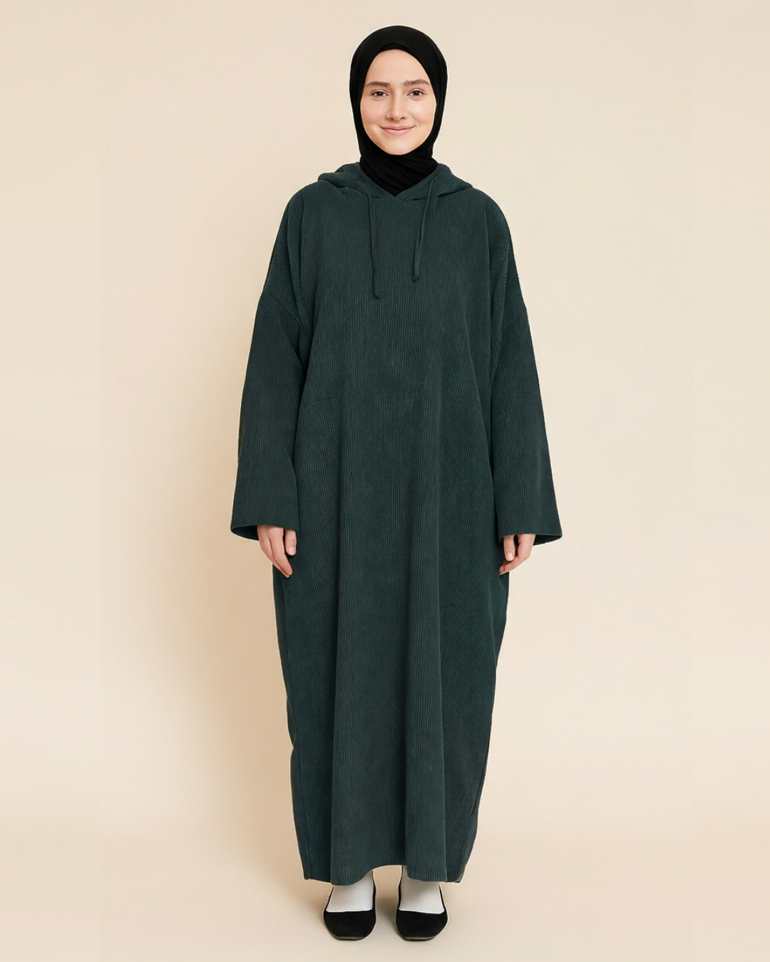 Sukoon Hooded Curduroy Abaya