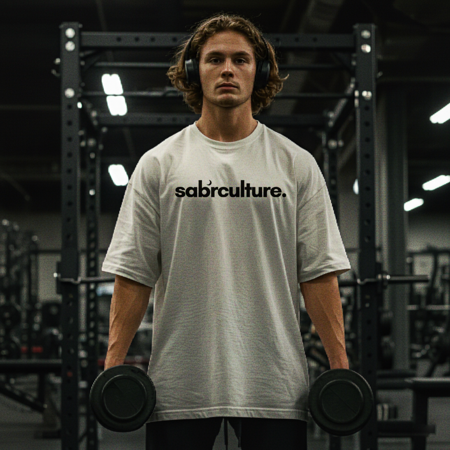 Sabrculture Logo Oversized T-shirt (black print)