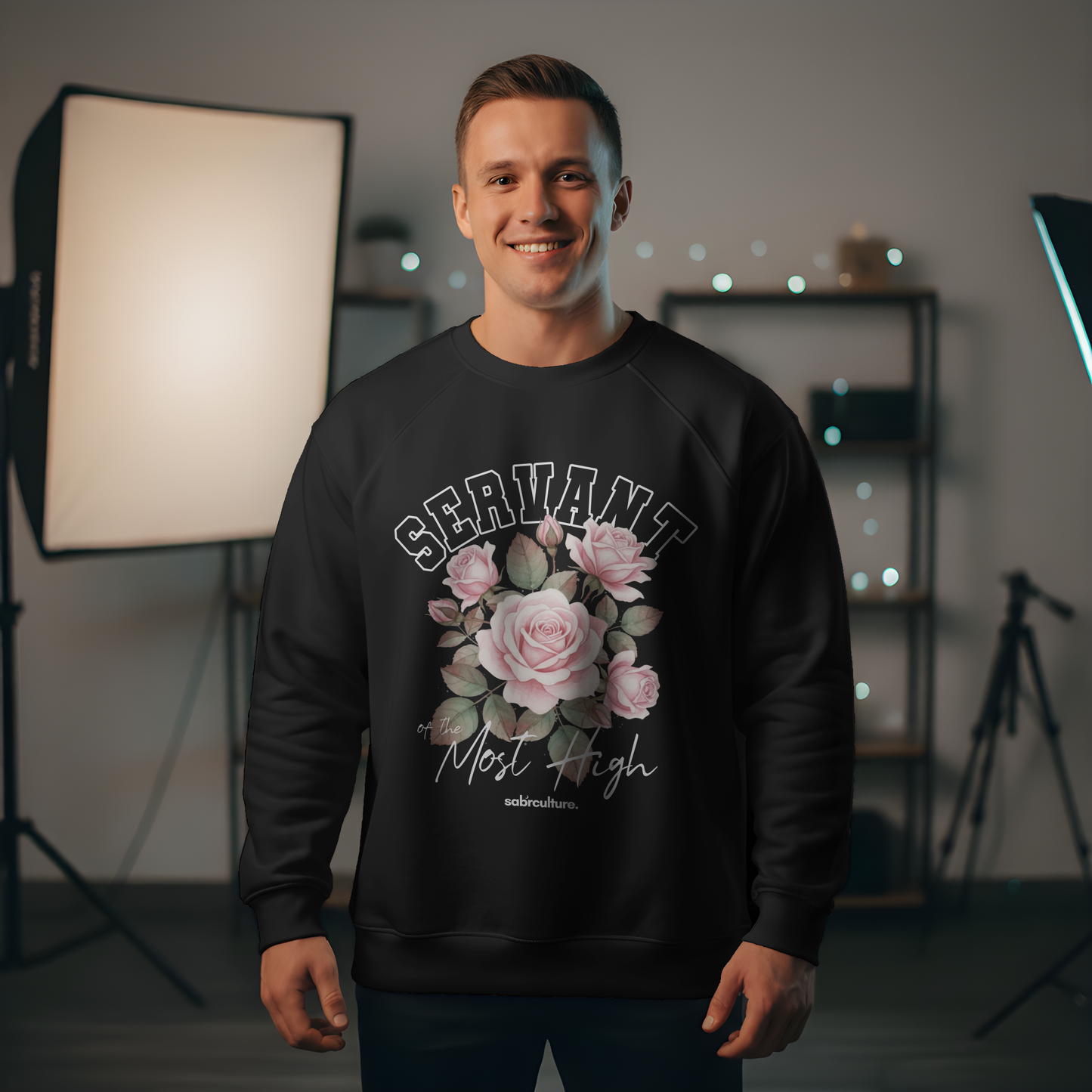 Servant of the Most High Oversized Fleece Sweatshirt