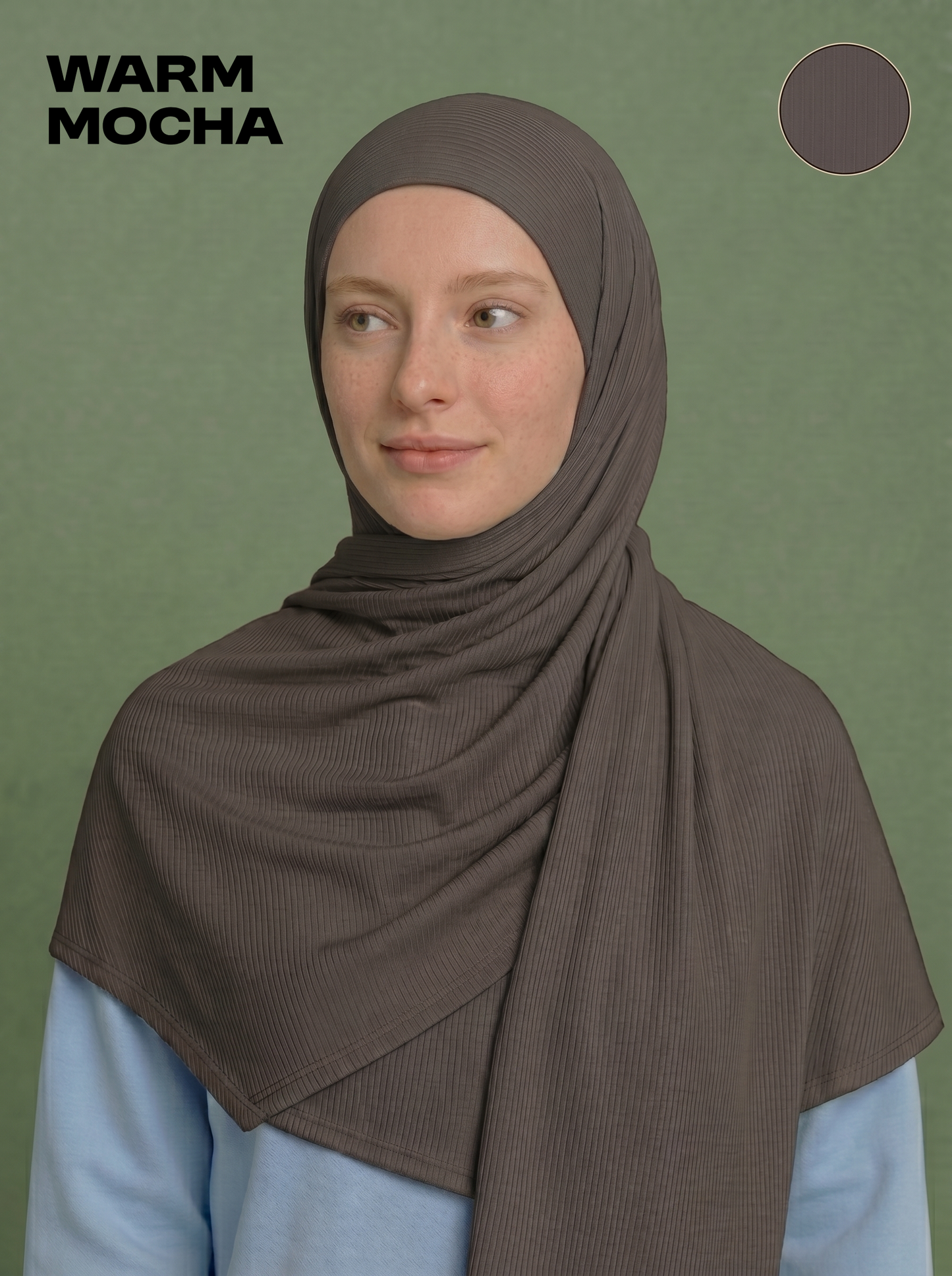 Nura Bamboo Ribbed Jersey Hijab