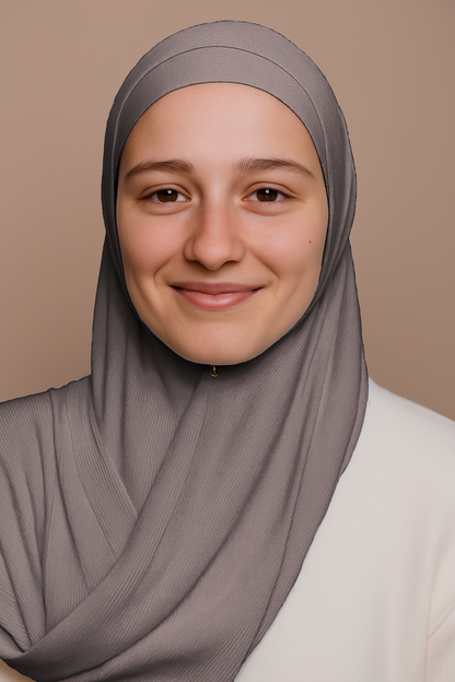 Nura Bamboo Ribbed Jersey Hijab