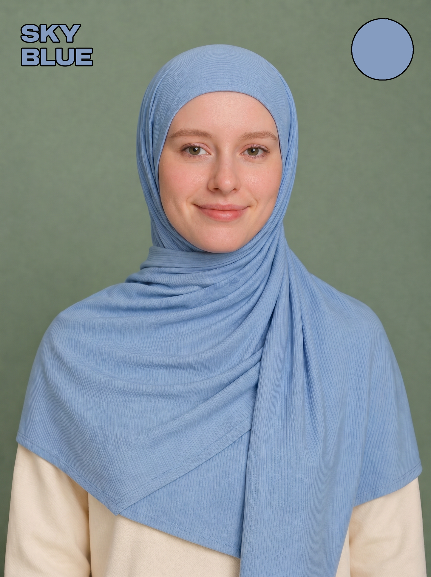 Nura Bamboo Ribbed Jersey Hijab