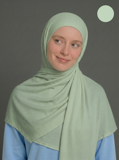 Nura Bamboo Ribbed Jersey Hijab