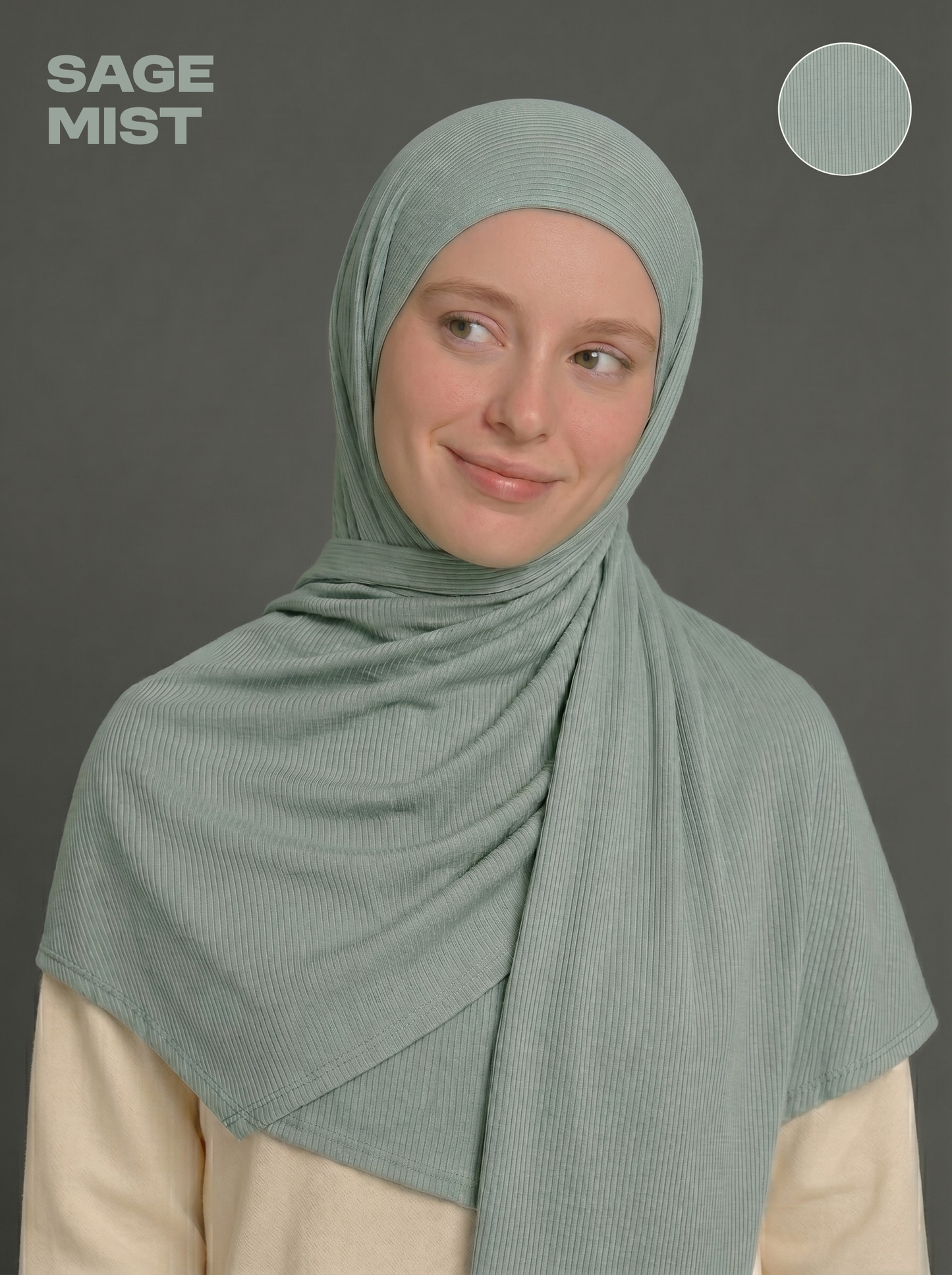 Nura Bamboo Ribbed Jersey Hijab