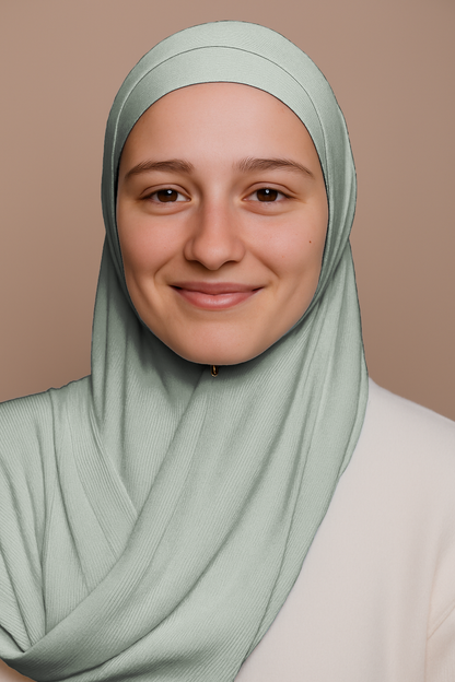 Nura Bamboo Ribbed Jersey Hijab