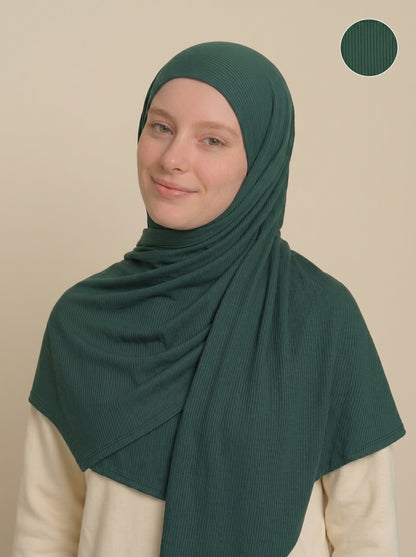 Nura Bamboo Ribbed Jersey Hijab