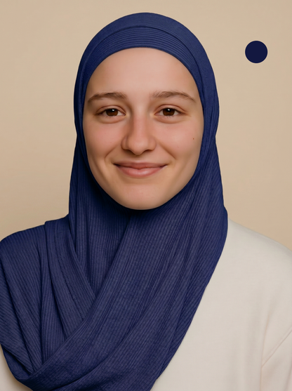 Nura Bamboo Ribbed Jersey Hijab