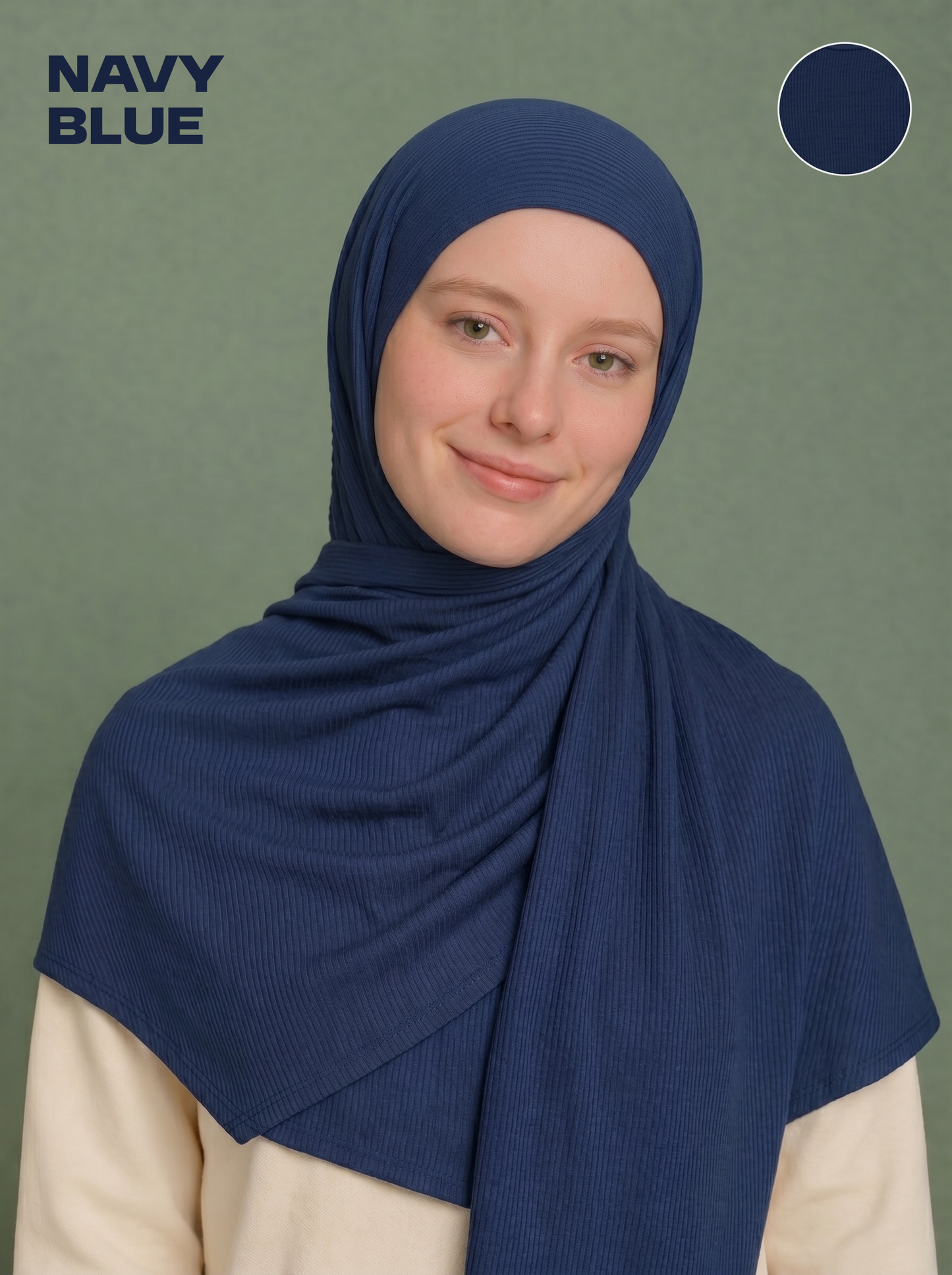 Nura Bamboo Ribbed Jersey Hijab