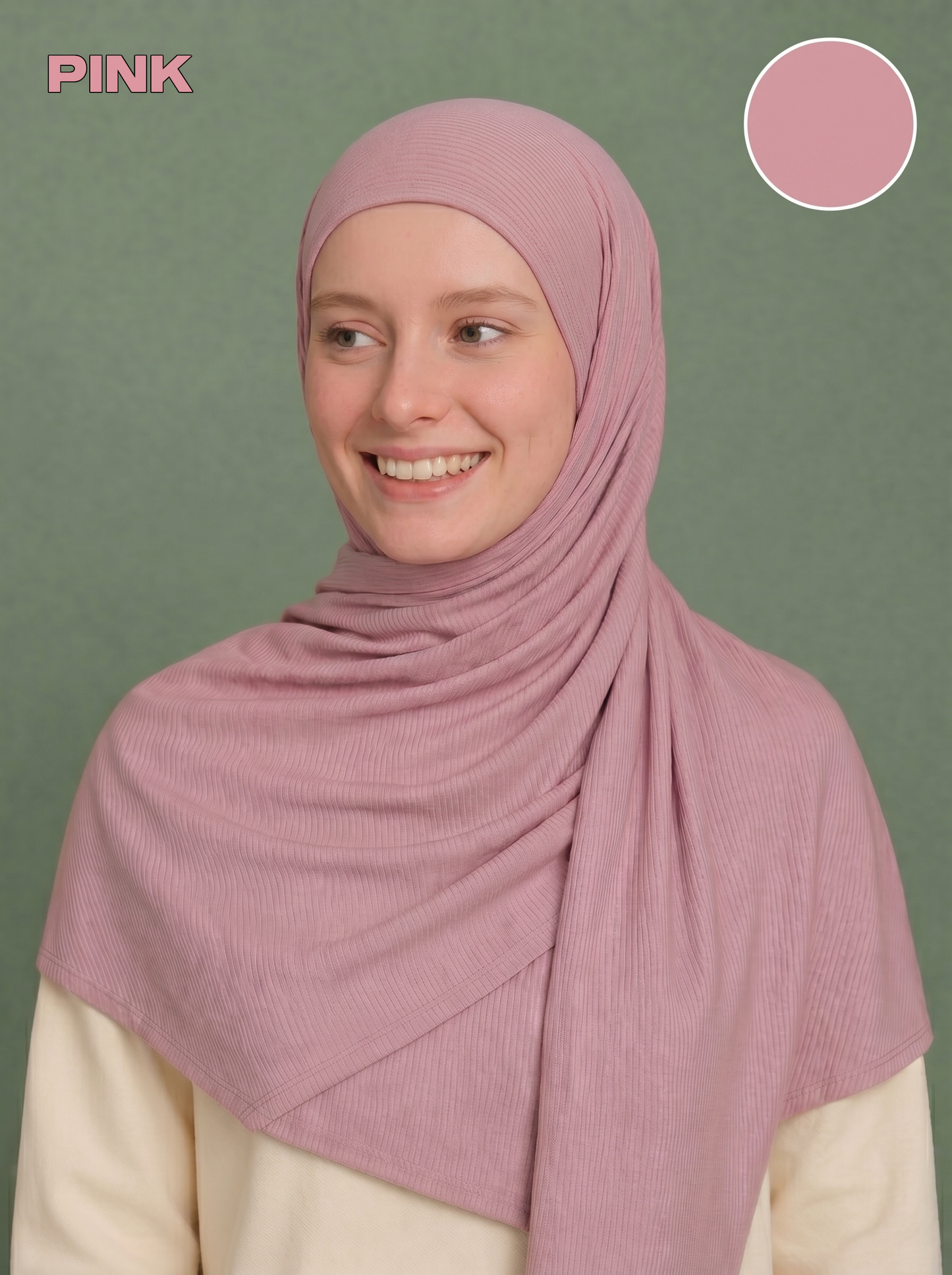 Nura Bamboo Ribbed Jersey Hijab