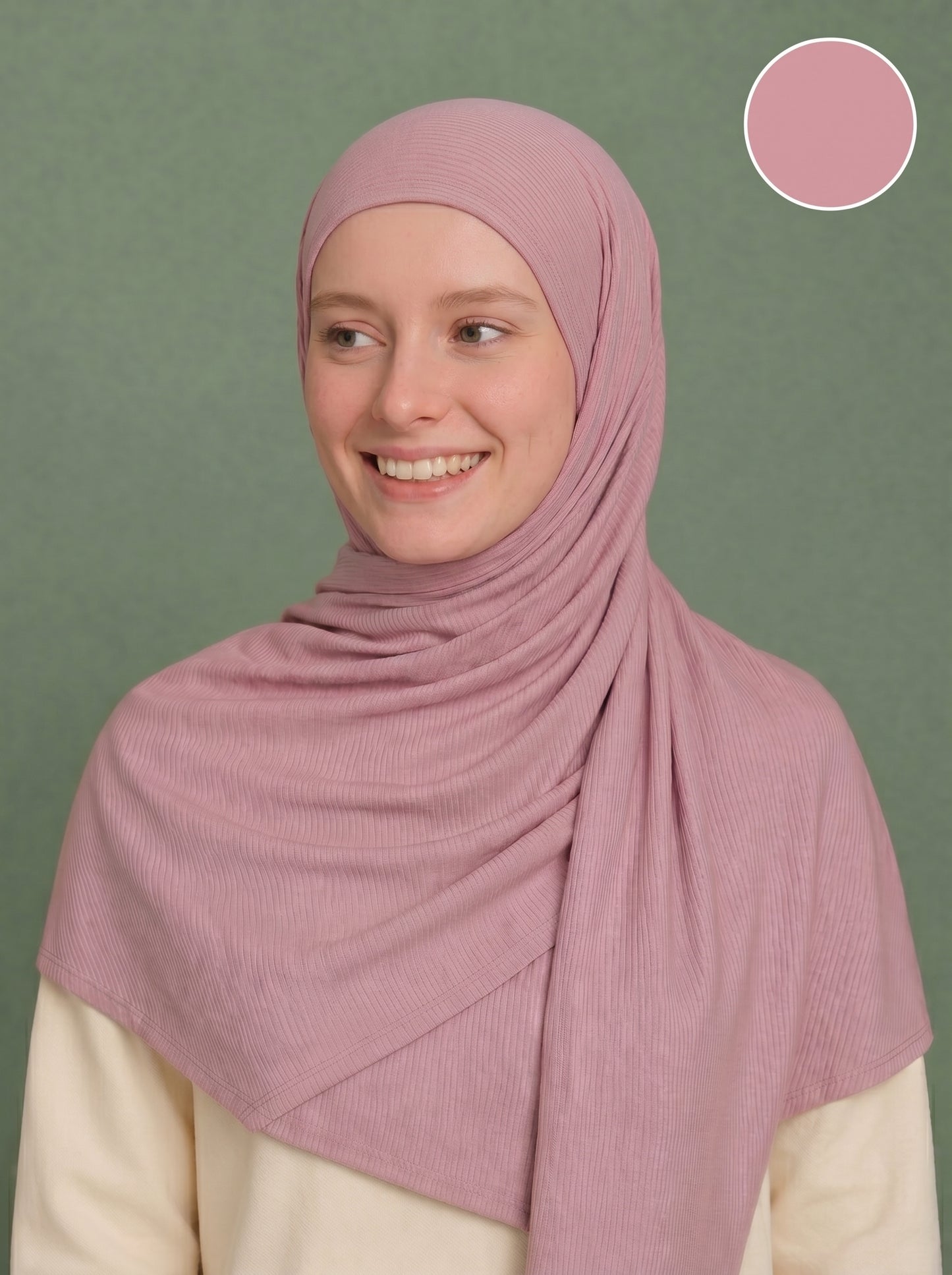 Nura Bamboo Ribbed Jersey Hijab