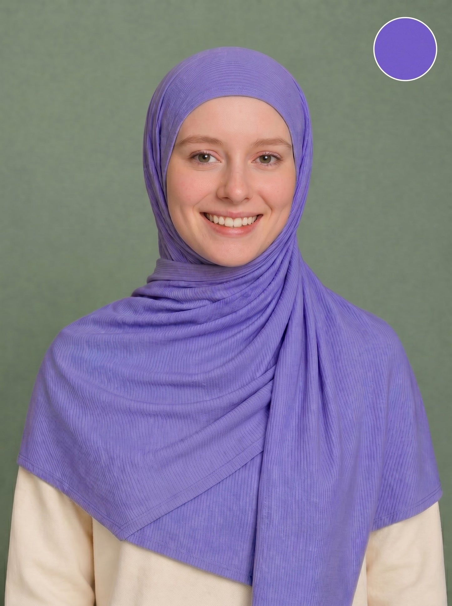 Nura Bamboo Ribbed Jersey Hijab