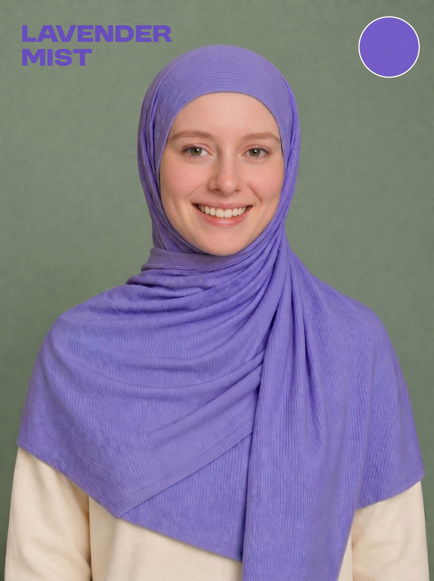 Nura Bamboo Ribbed Jersey Hijab