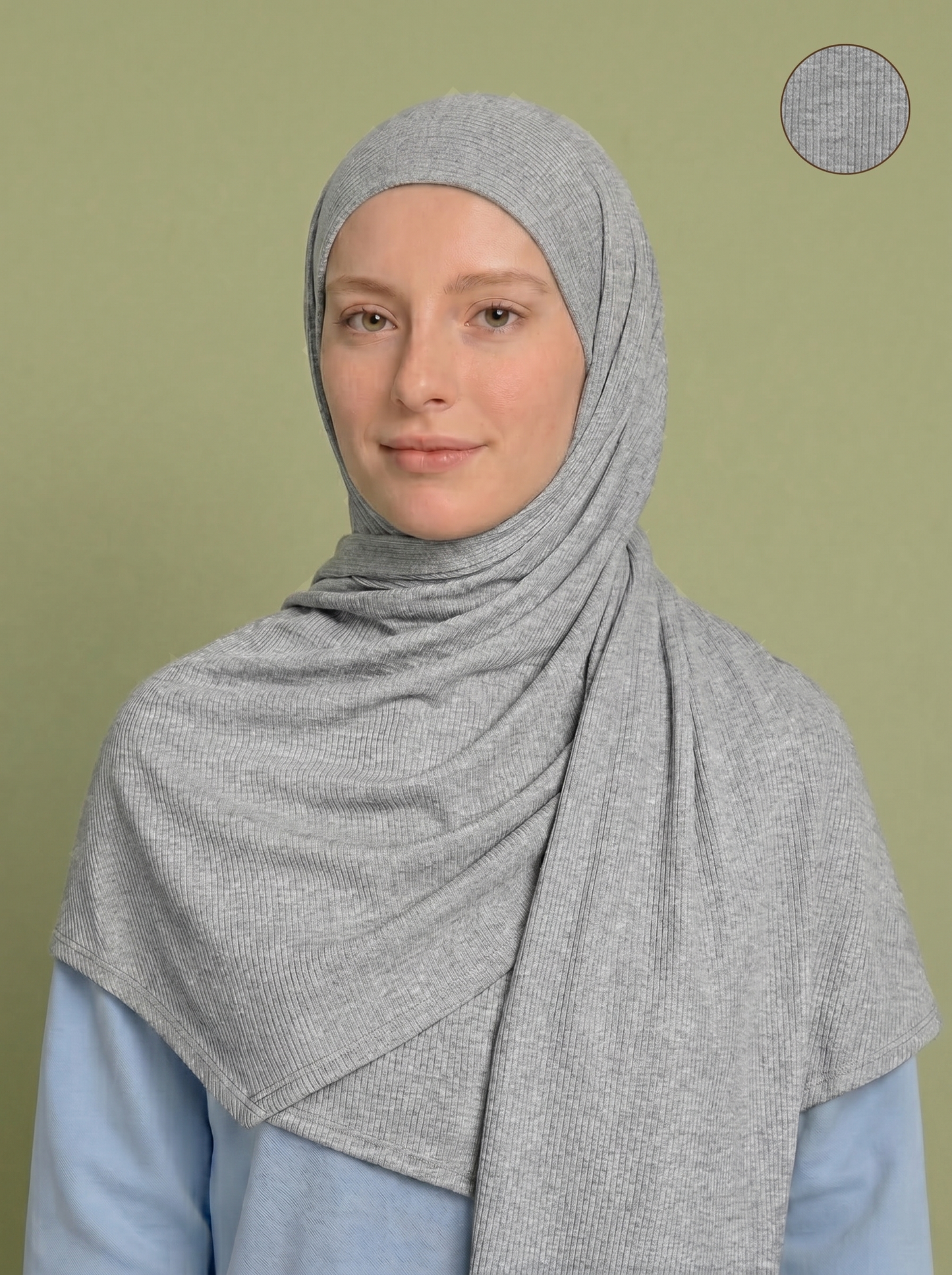Nura Bamboo Ribbed Jersey Hijab
