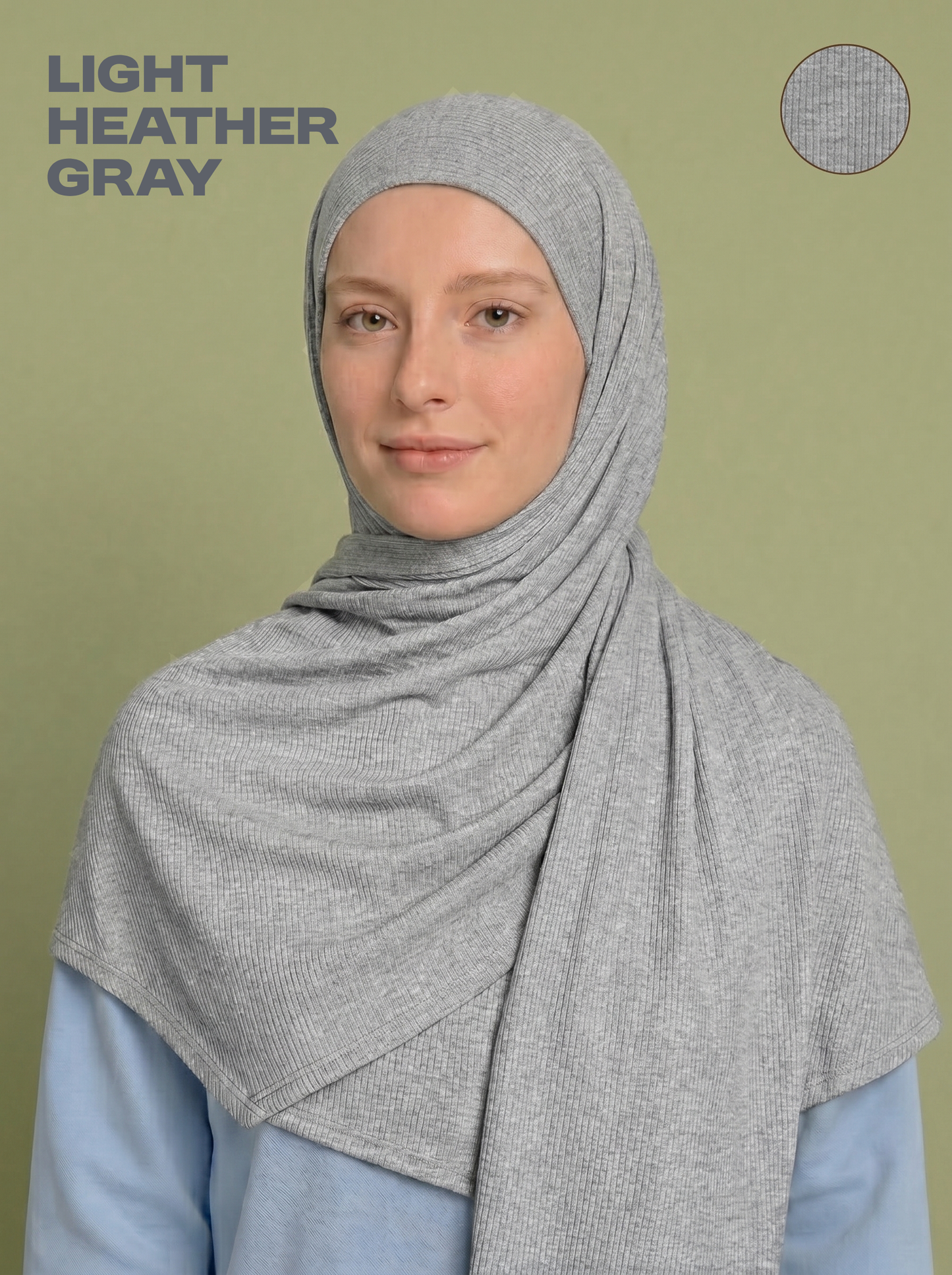 Nura Bamboo Ribbed Jersey Hijab