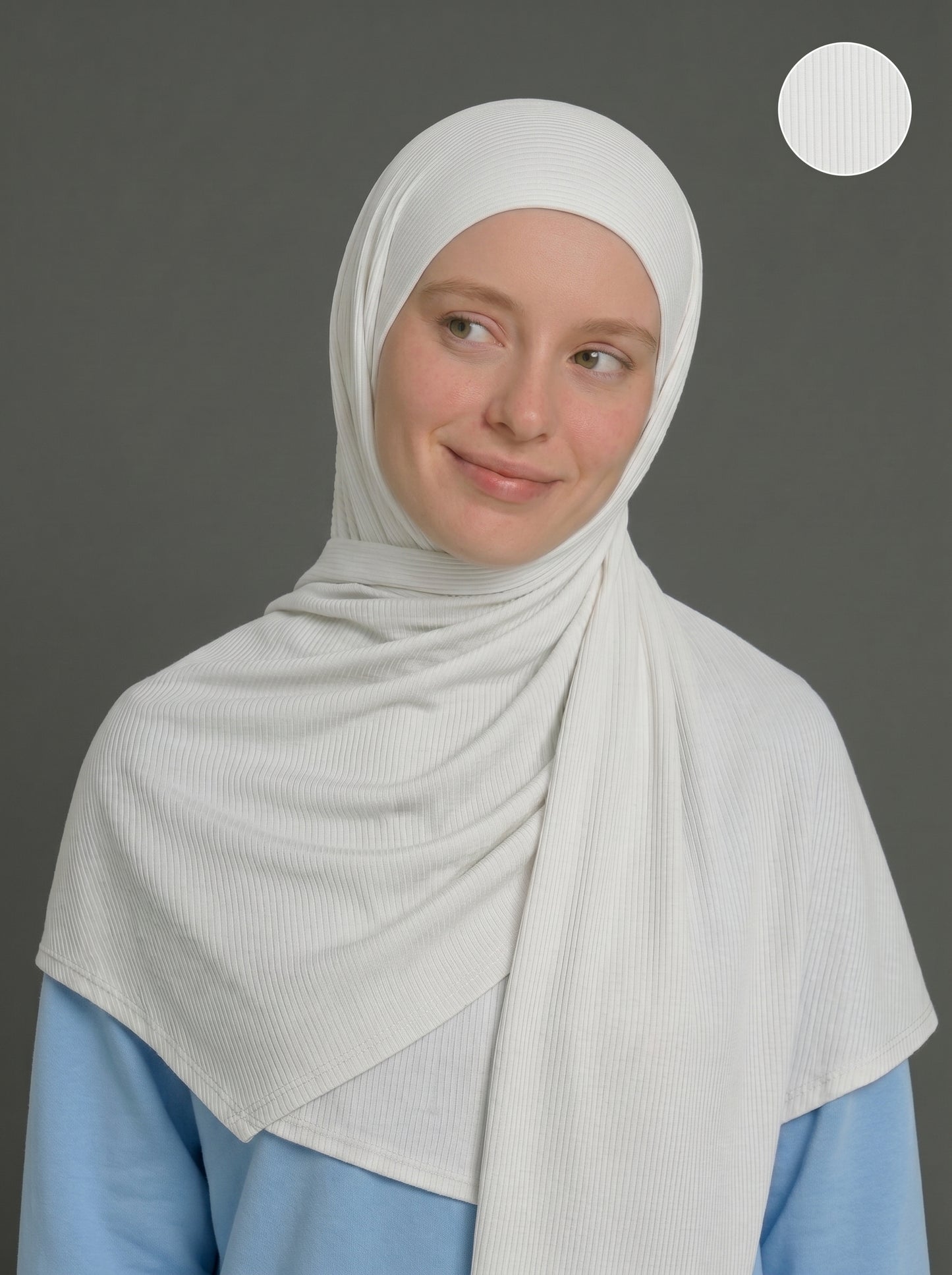 Nura Bamboo Ribbed Jersey Hijab