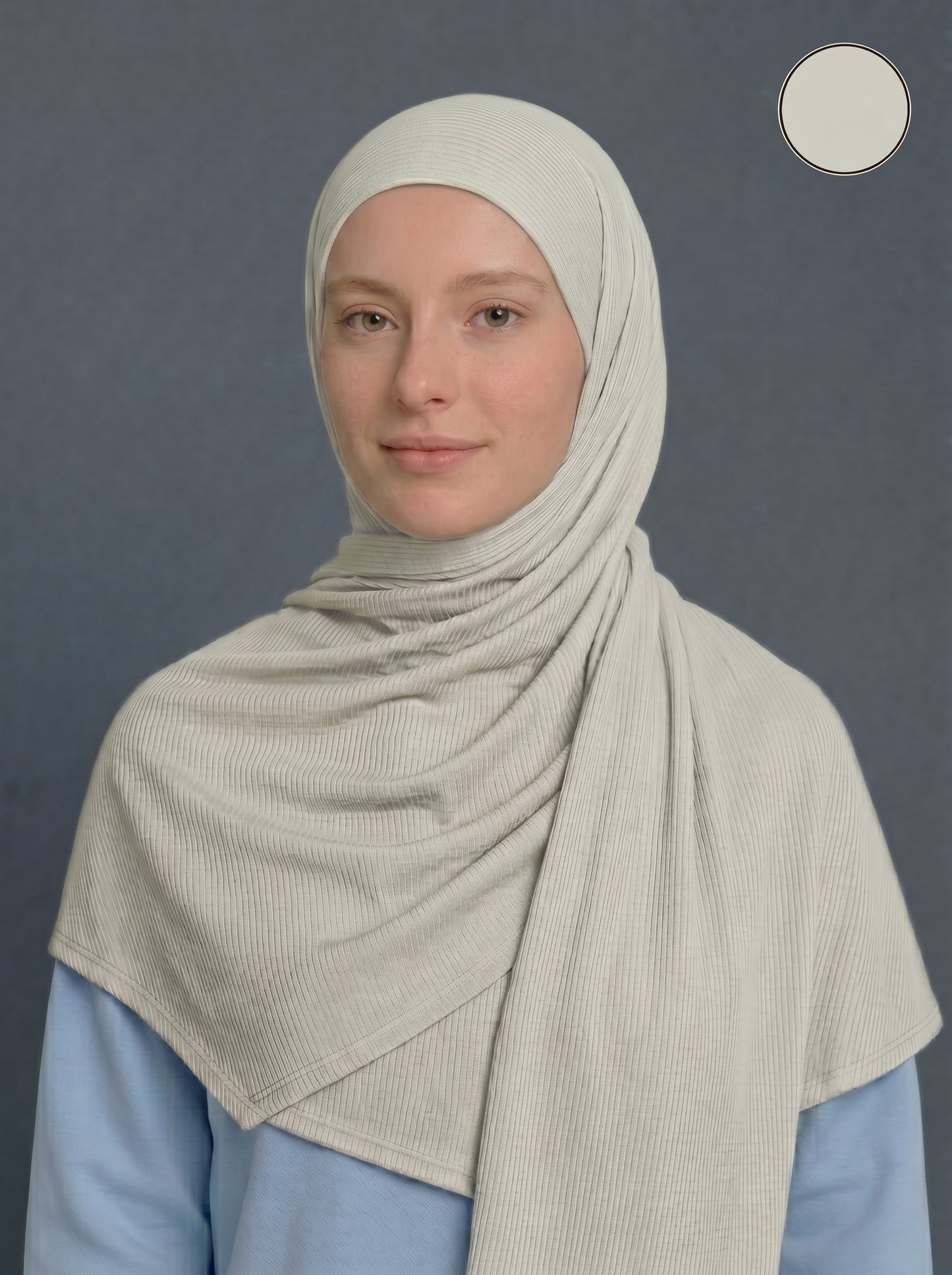 Nura Bamboo Ribbed Jersey Hijab