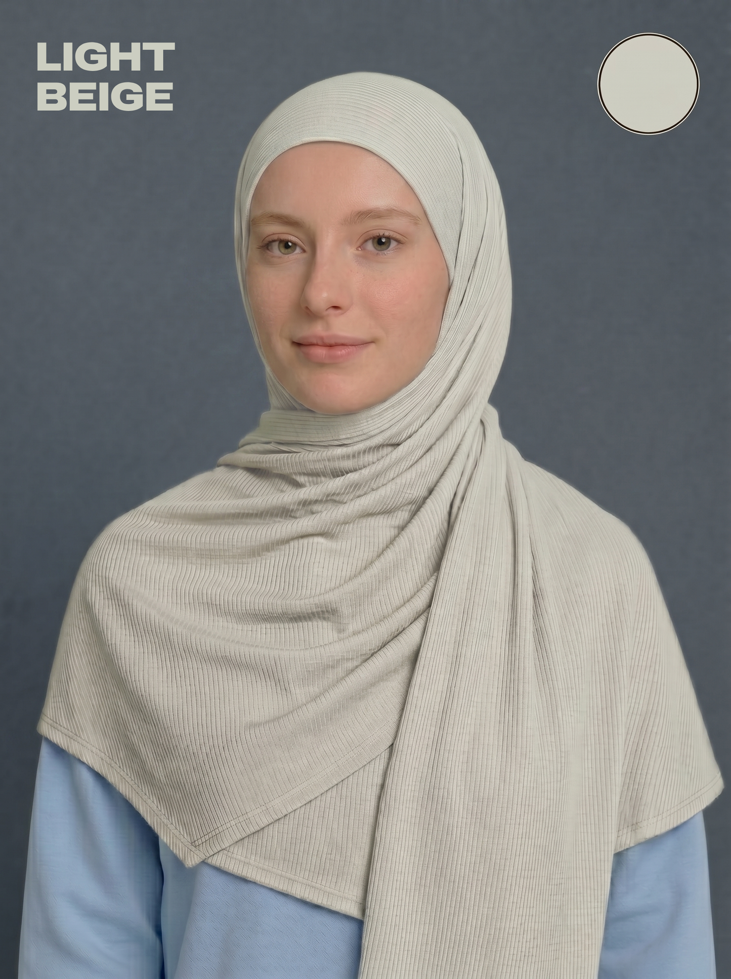 Nura Bamboo Ribbed Jersey Hijab