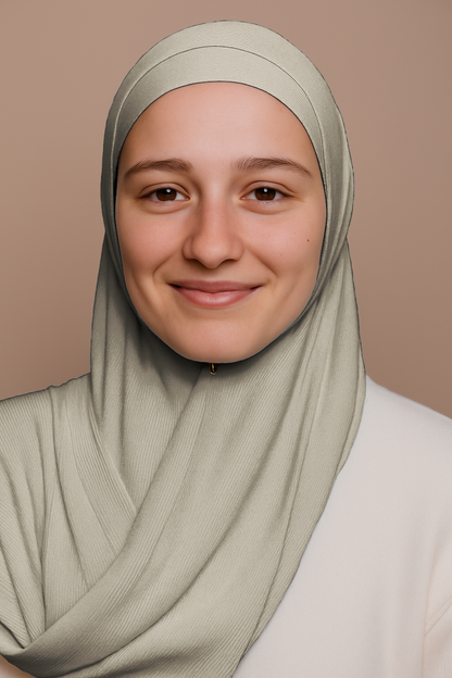 Nura Bamboo Ribbed Jersey Hijab