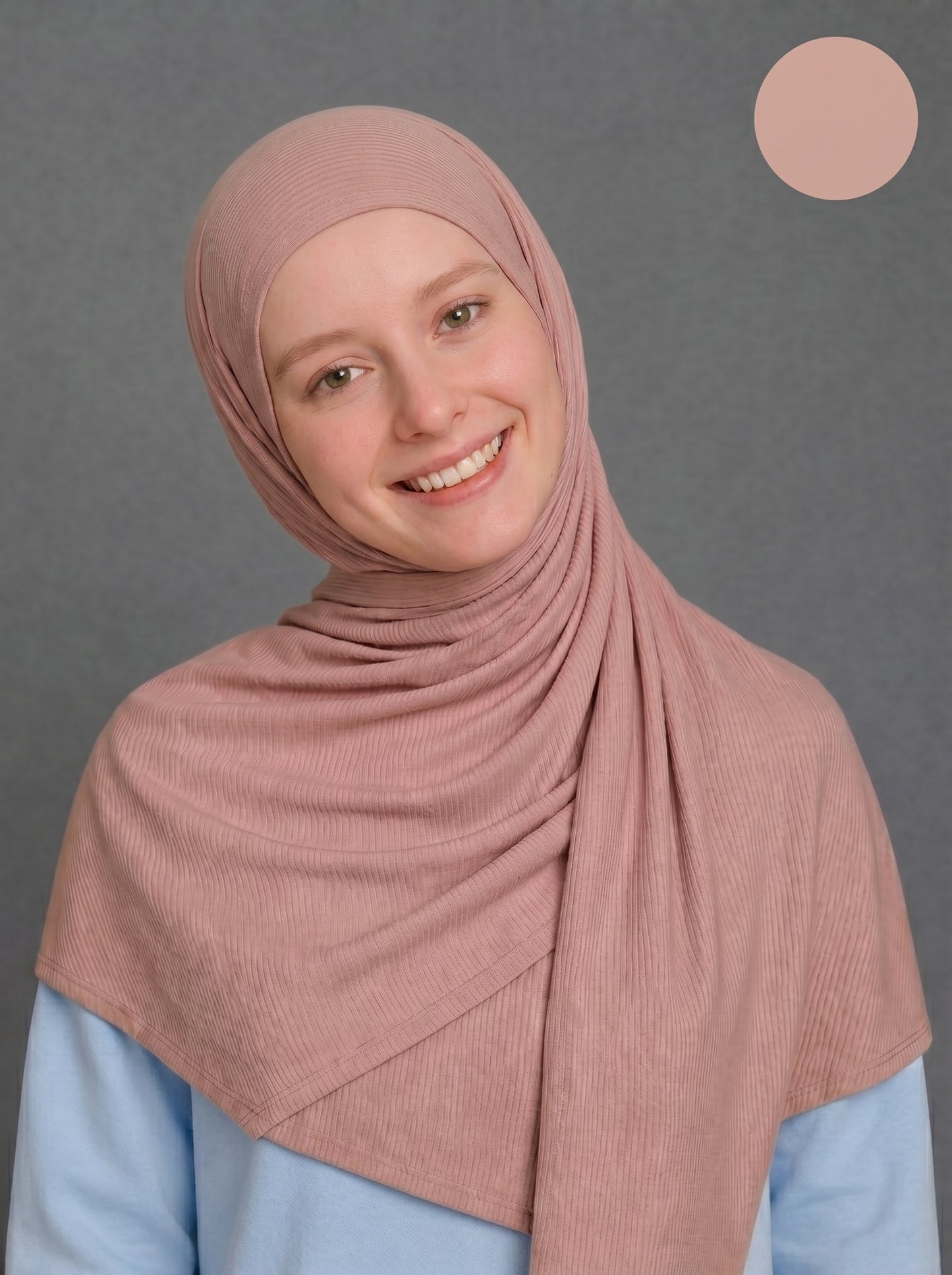Nura Bamboo Ribbed Jersey Hijab