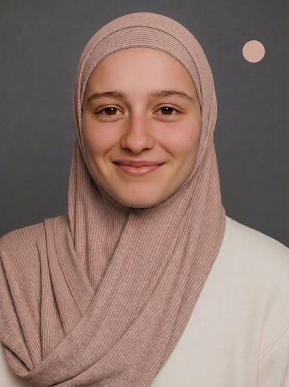 Nura Bamboo Ribbed Jersey Hijab