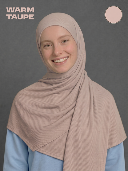 Nura Bamboo Ribbed Jersey Hijab