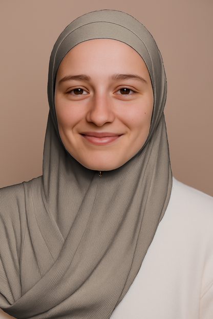 Nura Bamboo Ribbed Jersey Hijab