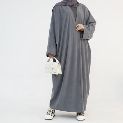 Mira Curduroy Open Abaya