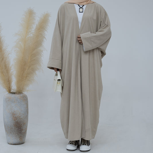 Mira Curduroy Open Abaya