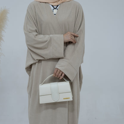 Mira Curduroy Open Abaya