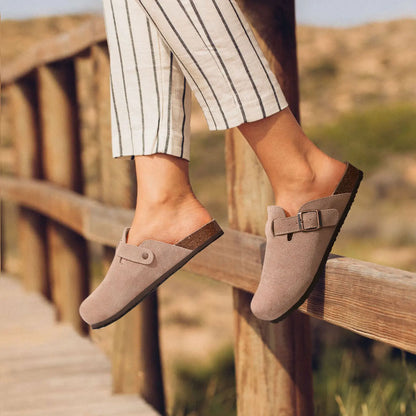 Zamira Genuine Suede Clogs