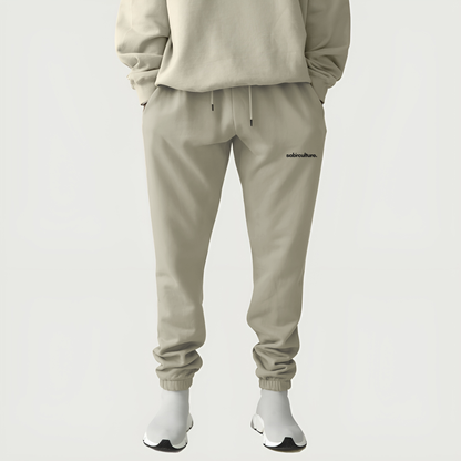 sabrculture fleece sweatpants (black logo)