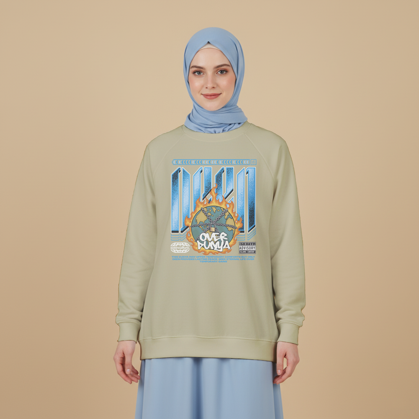 Deen over Dunya Oversized Fleece Sweatshirt