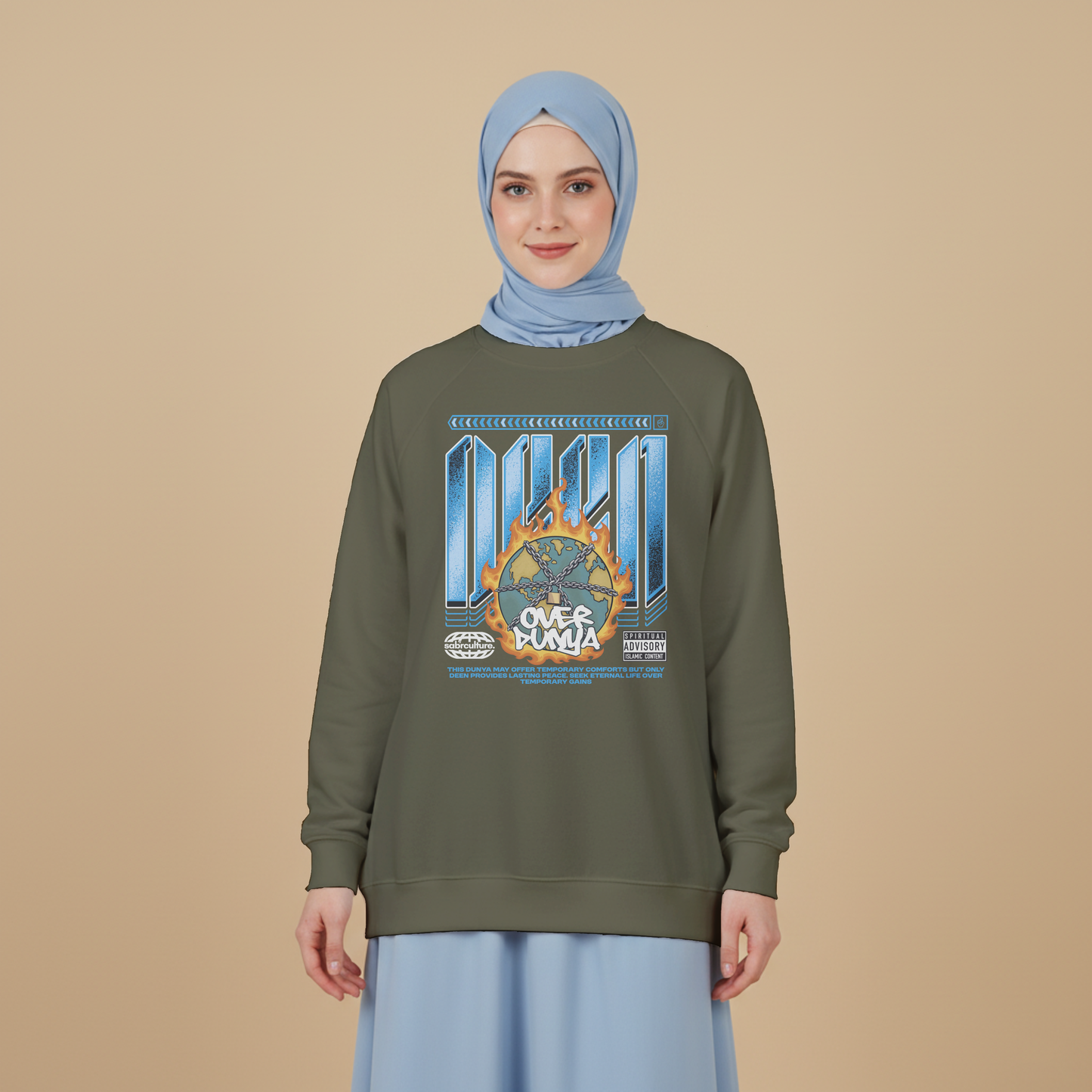 Deen over Dunya Oversized Fleece Sweatshirt
