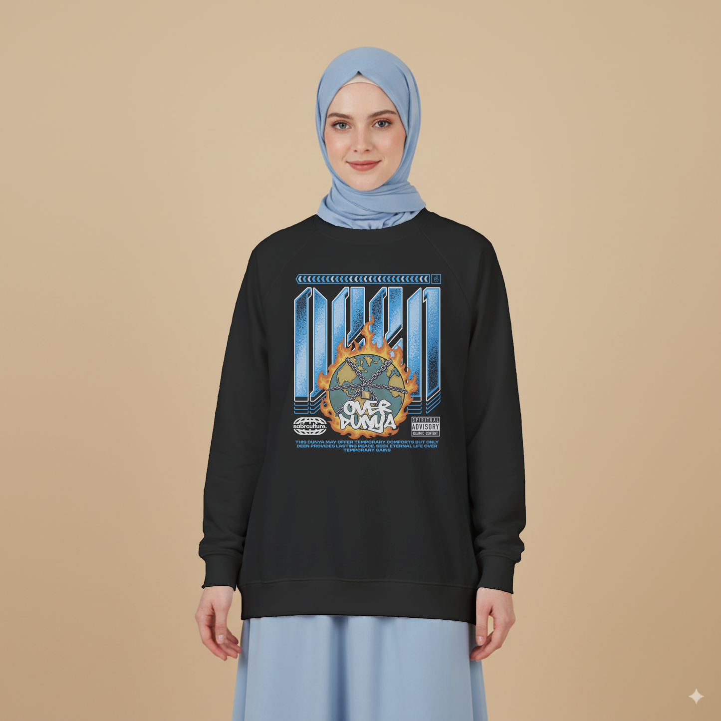 Deen over Dunya Oversized Fleece Sweatshirt