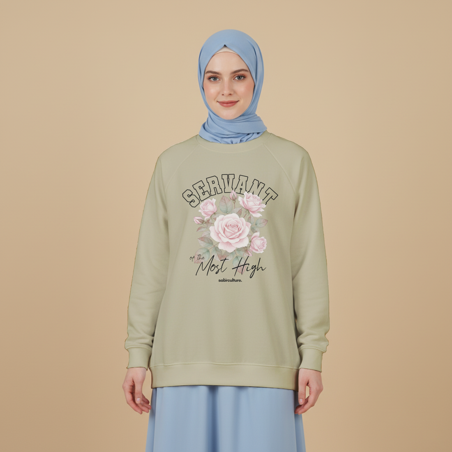 Servant of the Most High Oversized Fleece Sweatshirt (black design)