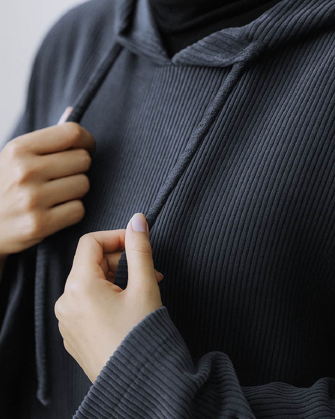 Sukoon Hooded Curduroy Abaya