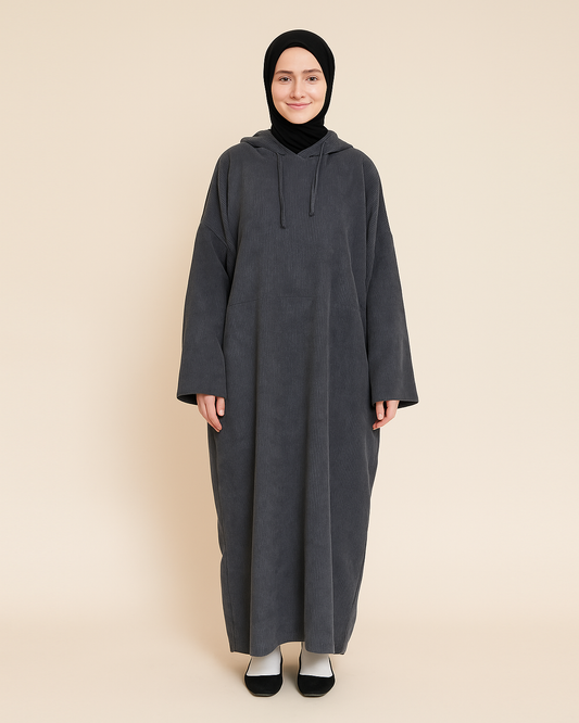 Sukoon Hooded Curduroy Abaya