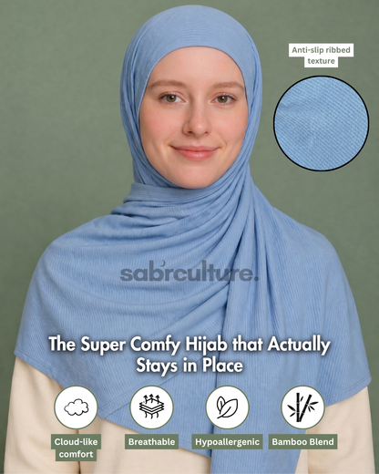 Nura Bamboo Ribbed Jersey Hijab