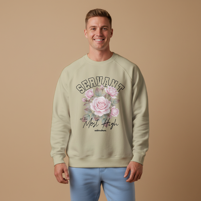 Servant of the Most High Oversized Fleece Sweatshirt (black design)