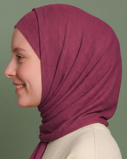 Nura Bamboo Ribbed Jersey Hijab