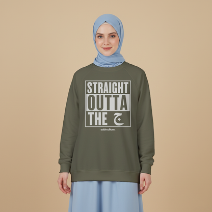 Straight outta the gym Oversized Fleece Sweatshirt