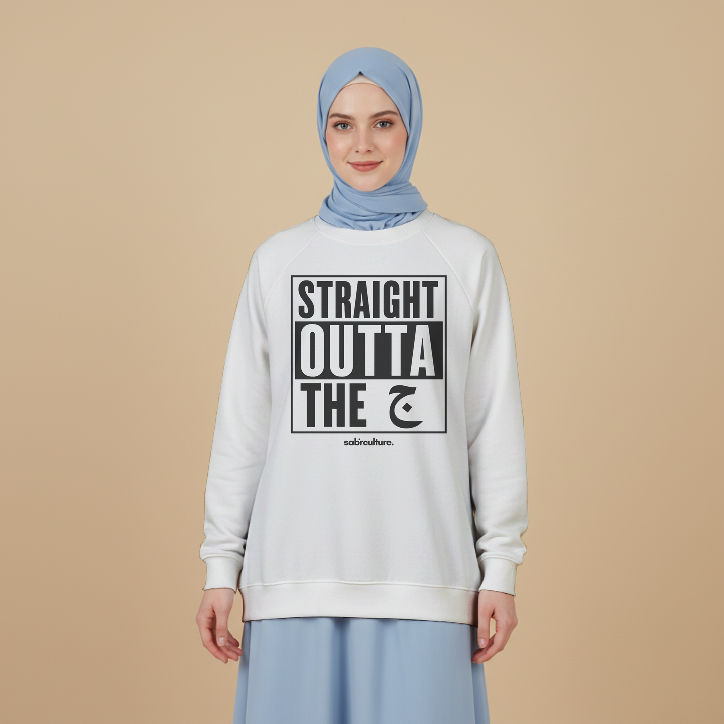 Straight outta the gym Oversized Fleece Sweatshirt (black design)